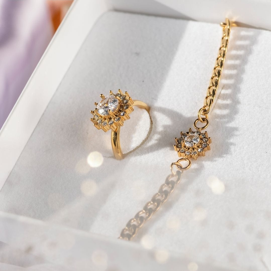 iXXXi Fame Lucia Crystal ring set