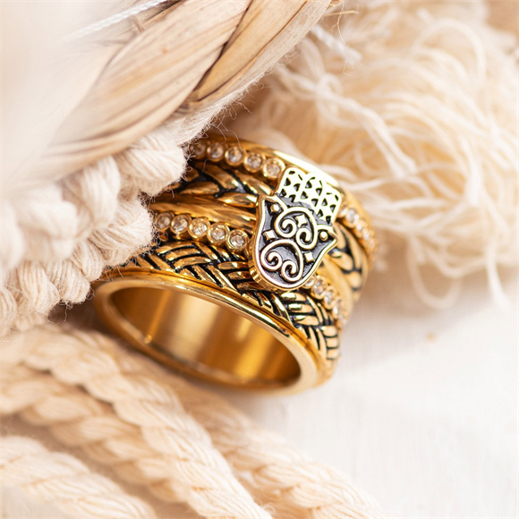 iXXXi Jewelry Anillo de Relleno Mano Boho 2mm