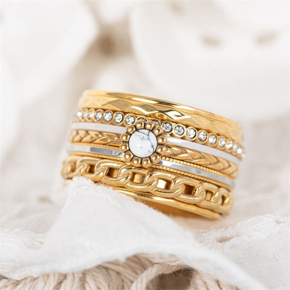 Espaciador de joyería iXXXi inspirado en blanco de 2 mm