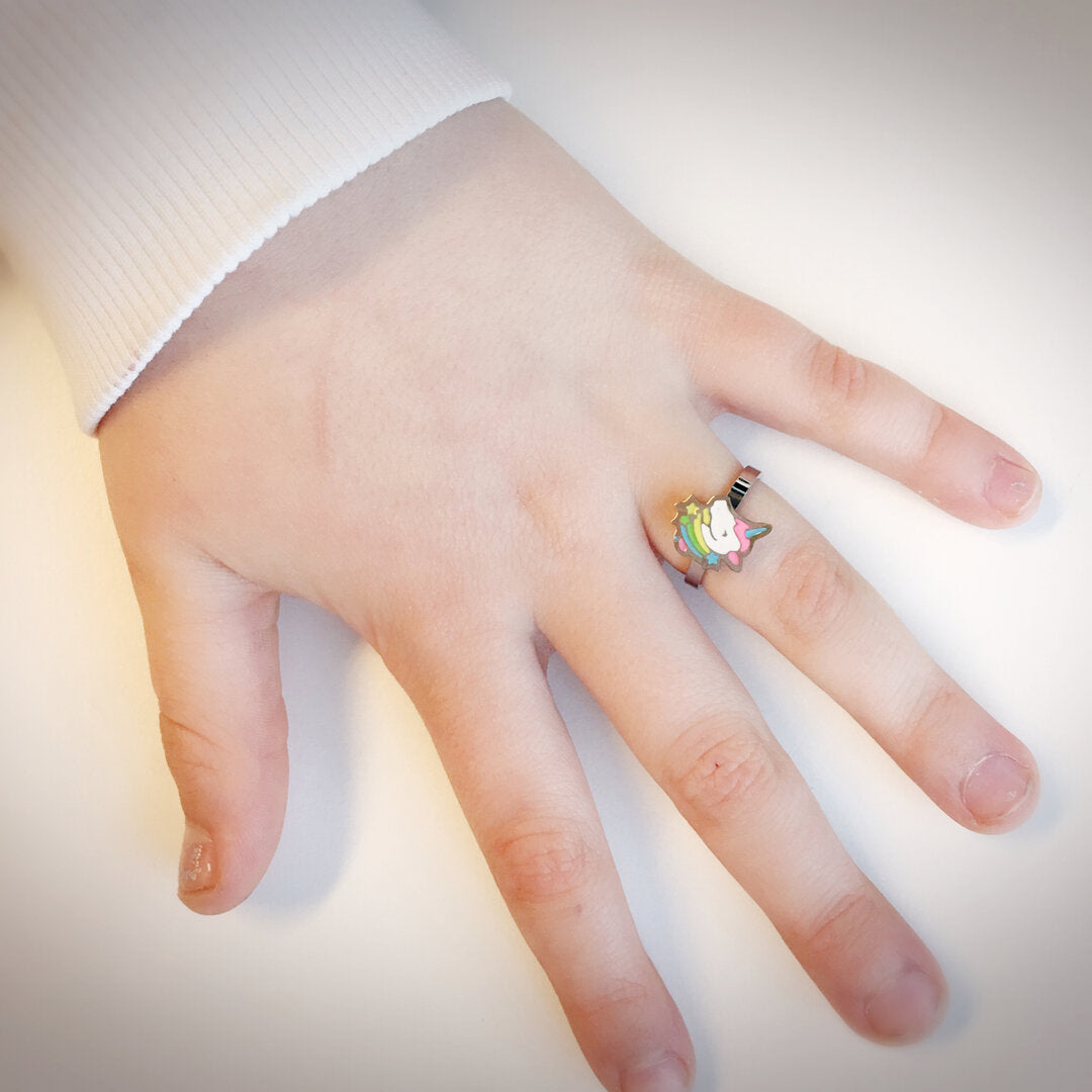 Kidz Unicornio Estrella Acero Brillante