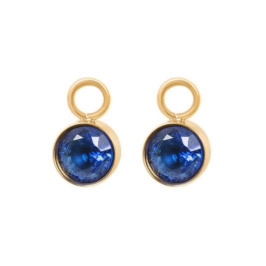 iXXXi Jewelry Hoop Charms Stone Capri Blue