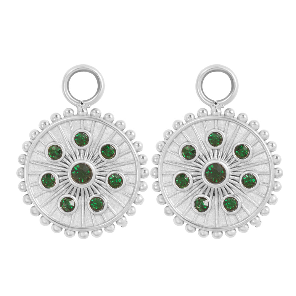 iXXXi Jewelry Hoop Charms Midnight Emerald