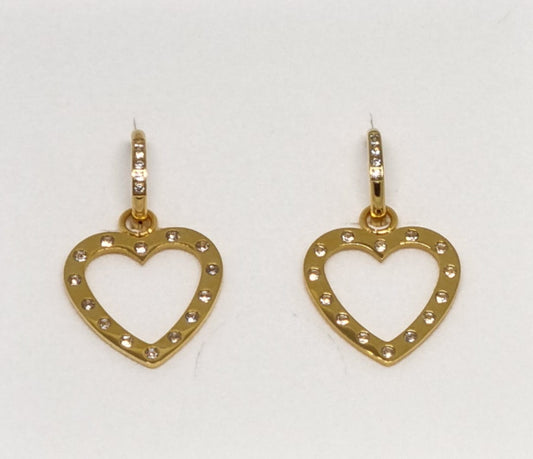 Set de regalo Aros Cristal con Corazón