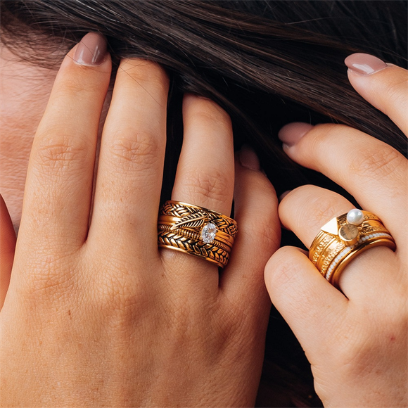 Anillo de relleno de joyería iXXXi Símbolo Pluma 2 mm