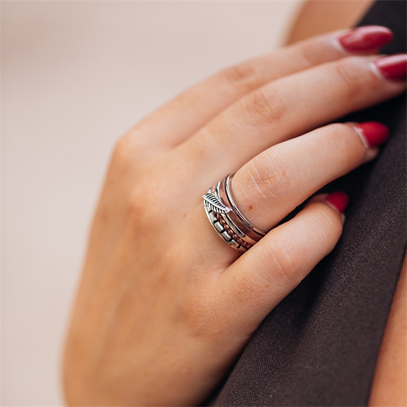 Anillo de relleno de joyería iXXXi Símbolo Pluma 2 mm