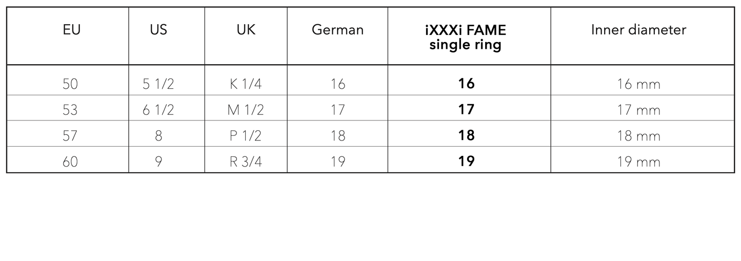 Anillo iXXXi Fame Rayo con piedras