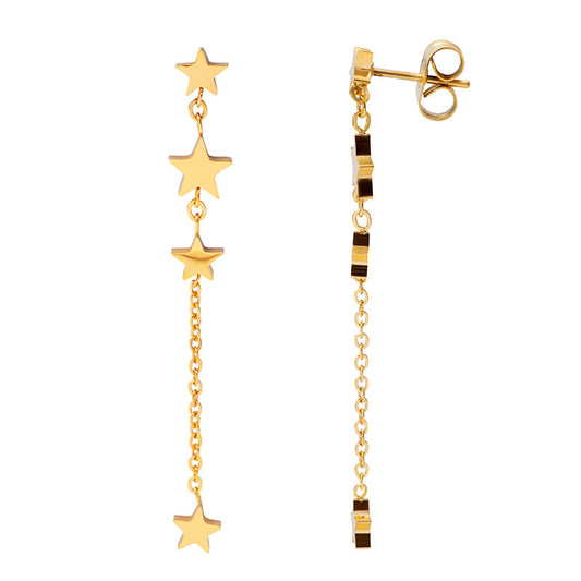 Ear studs 4 Stars Dangle