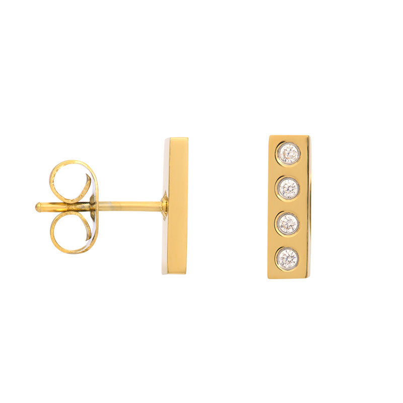 Ear studs Design Rectangle