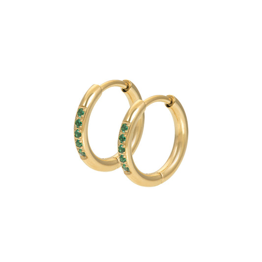 iXXXi Jewelry Hoops Emerald