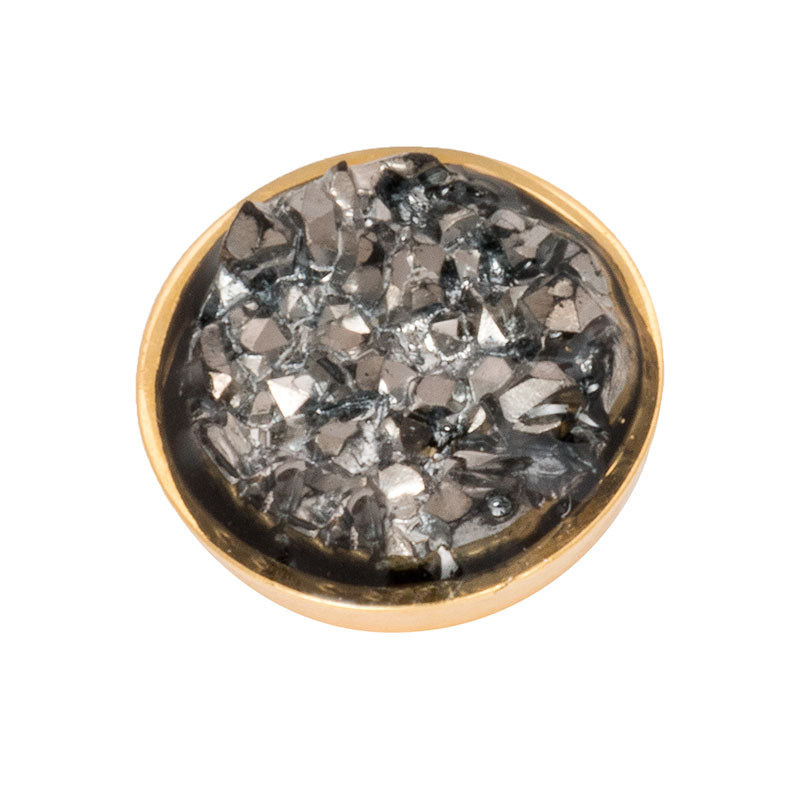 Top Part Drusy Dark Gray