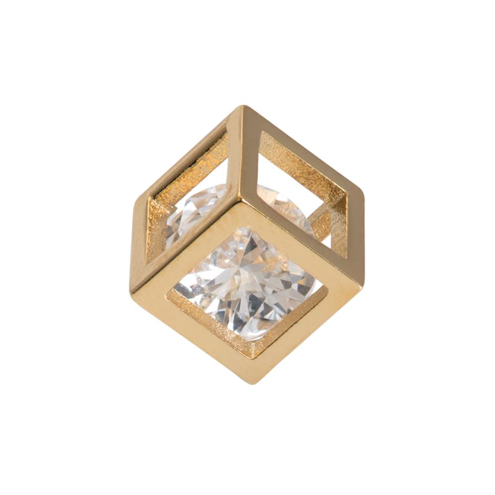 iXXXi Jewelry Charm Piedra de cubo hueco