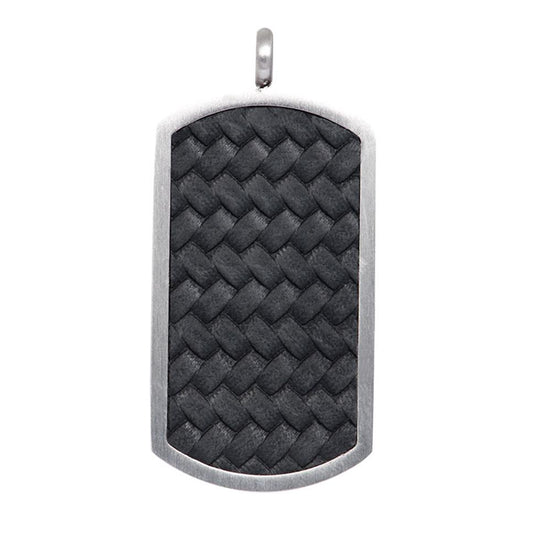 iXXXi Hombre Colgante Dog tag cuero