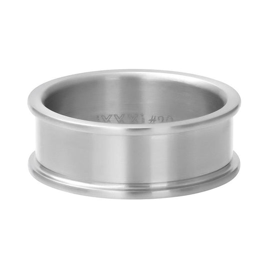 iXXXi Men Anillo base Plata 8 mm